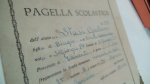 pagella scolastica N. 39 - anno scolastico 1953-54